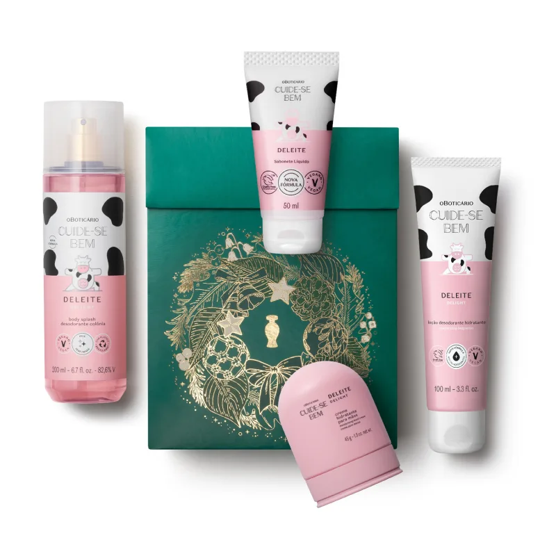 Kit Presente de Natal Cuide-se Bem Deleite (4 itens)