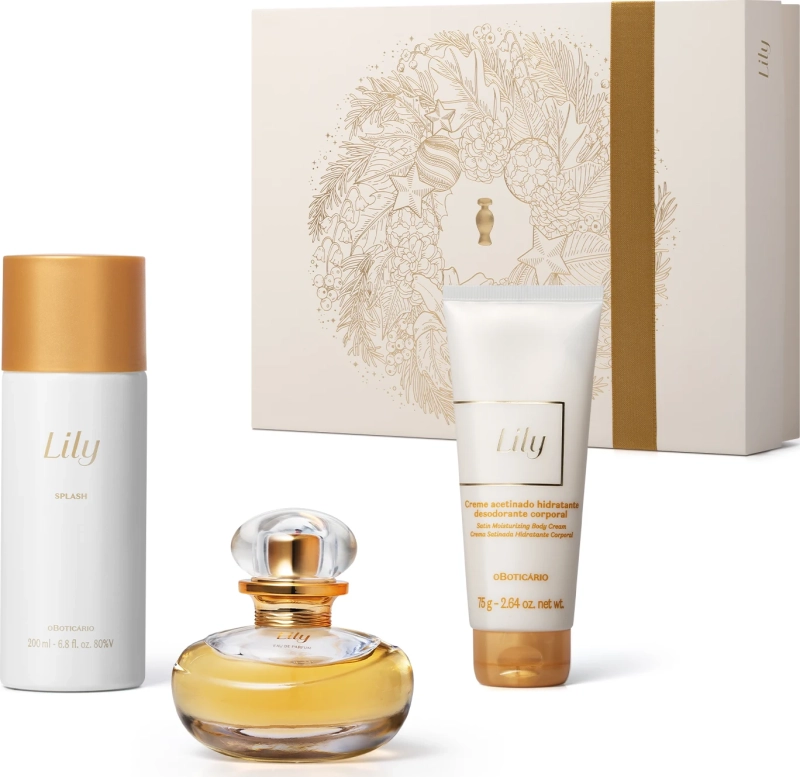 Kit Presente Natal Lily (3 itens)