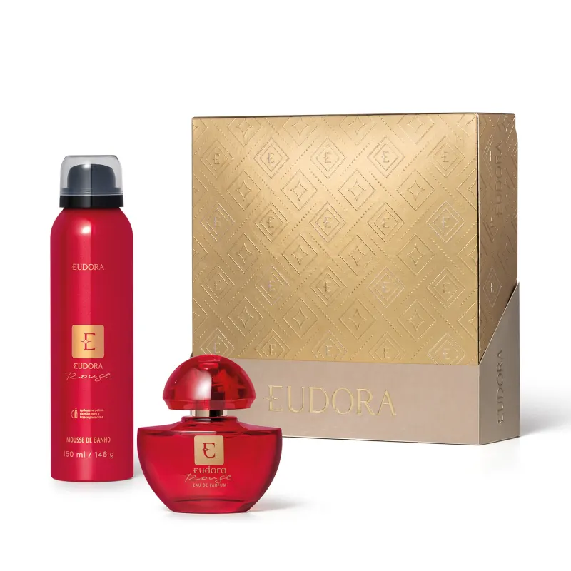 Conjunto Eudora Rouge-Mousse De Banho 150ml+Eau De Parfum 35ml